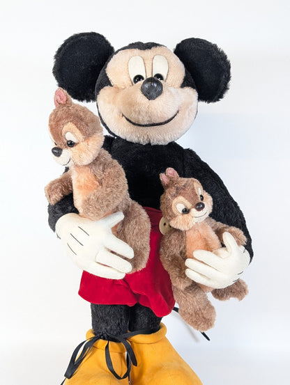Rosalie Frischmann Mickey Mouse And Two Chipmunks-  25inches OOAK