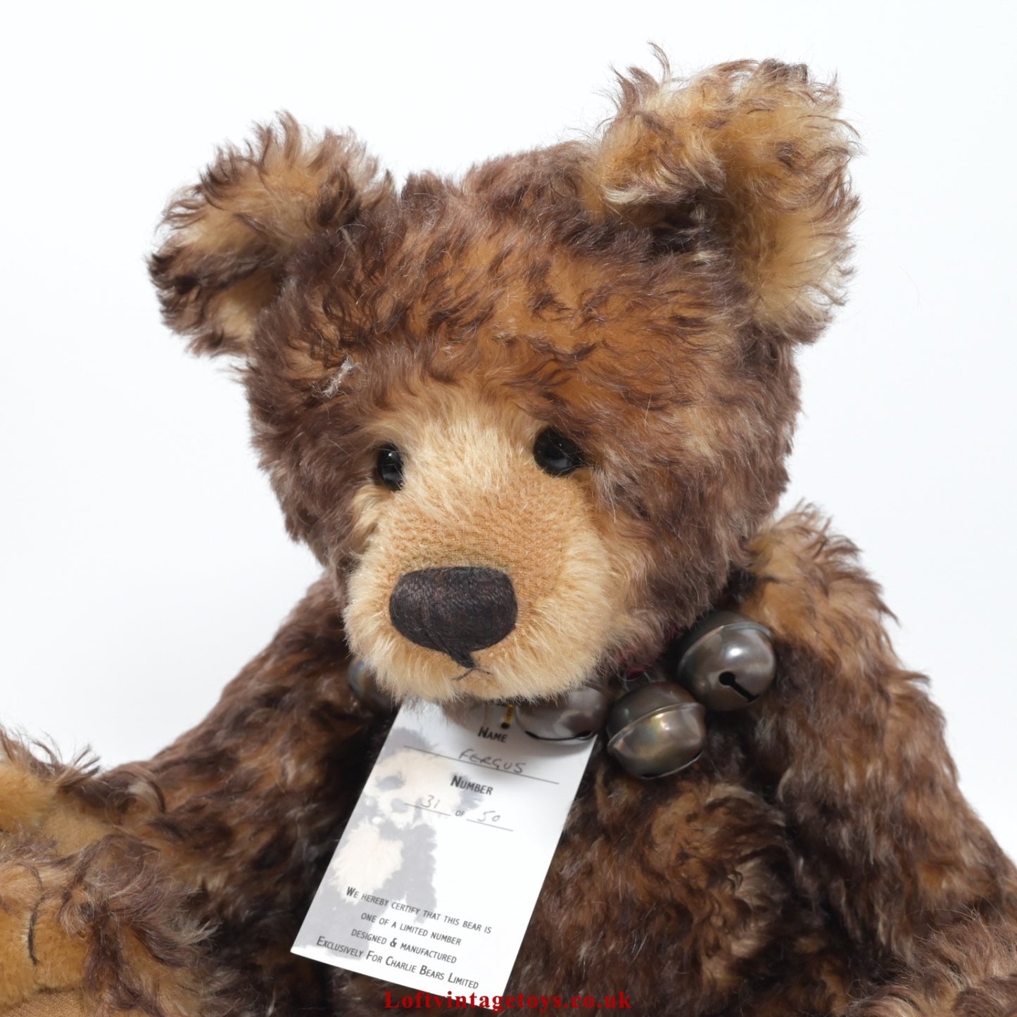 Charlie Bears Fergus Teddy Bear - SJ 3996, Ltd Ed of 50, from 2008 - VERY RARE