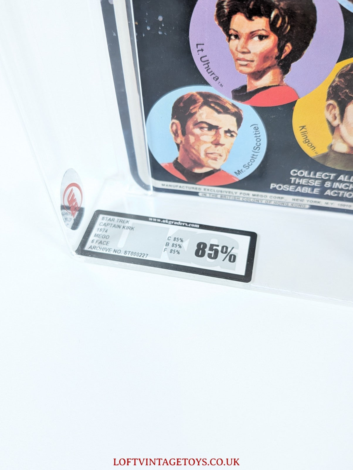 Vintage Mego Star Trek Captain Kirk Action Figure 1974 -  UKG 85%