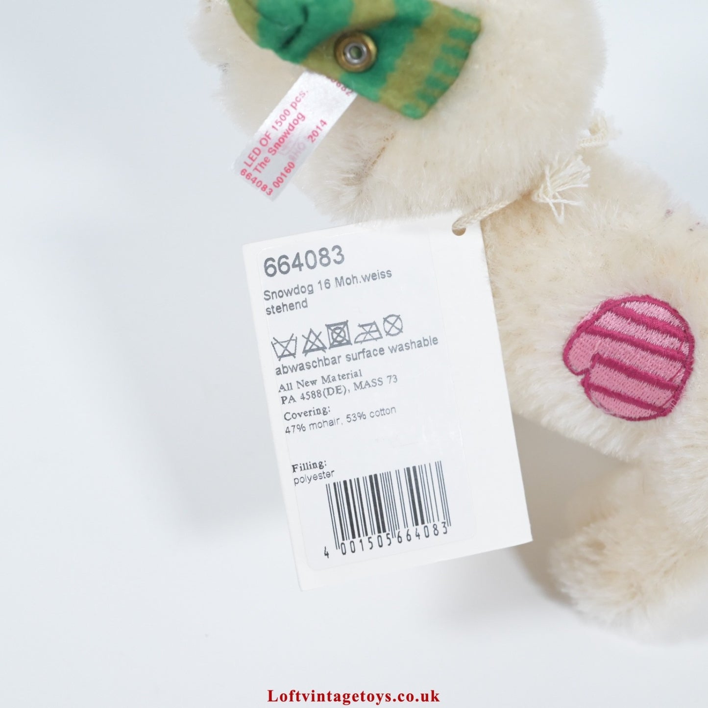 Steiff The Snowdog by Raymond Briggs, LE of 1500 - 664083