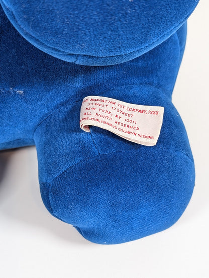 Manhattan Toy Company Rhinoceros  20in Plush Stuffed Toy, from 1986 - Rare