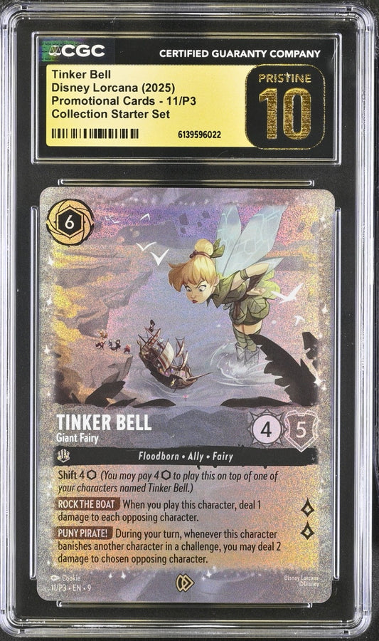 Lorcana Tinkerbell Giant Fairy Promo Card 11/P3 - CGC Pristine 10