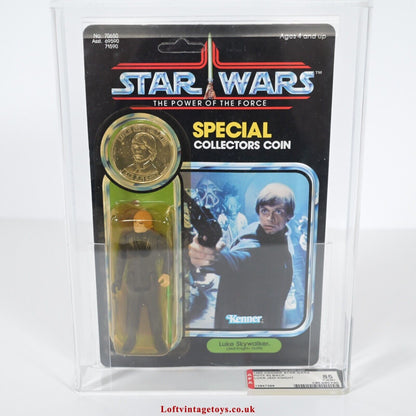 Kenner Star Wars Power of the Force Luke Skywalker 92 AFA 85 not UKG