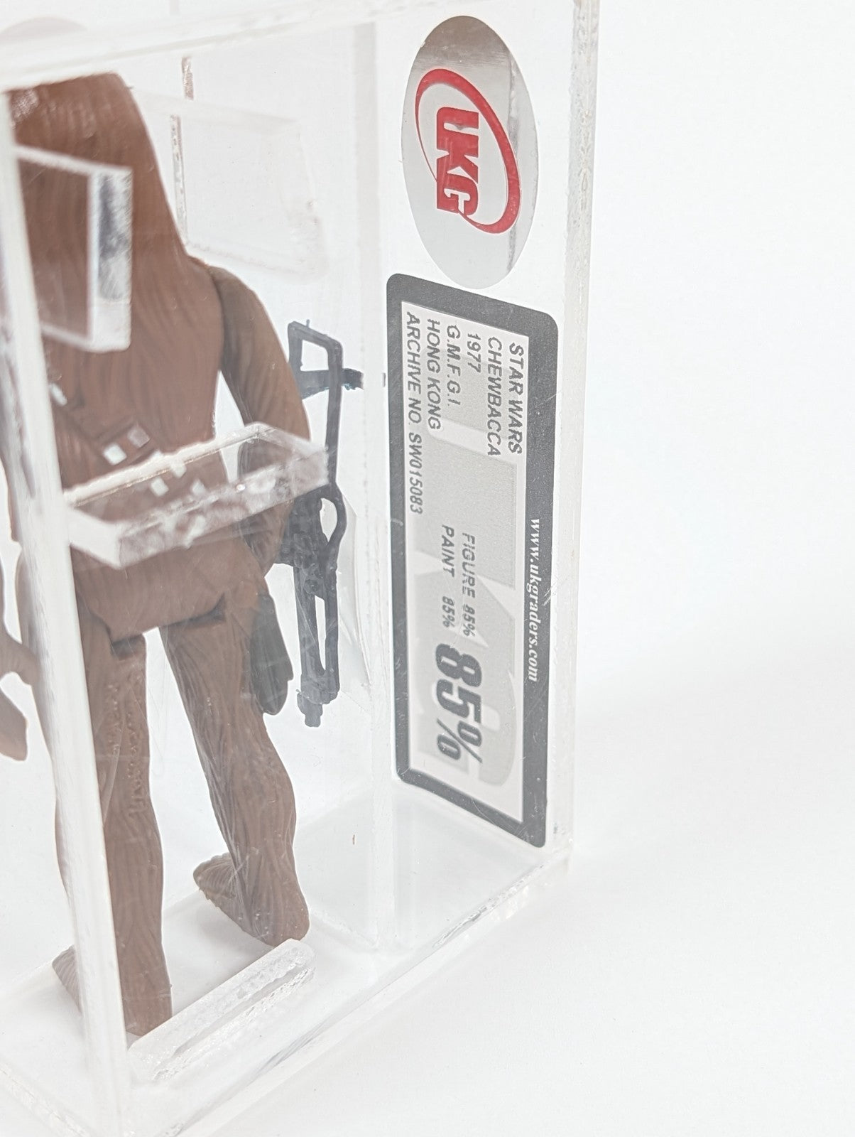 Vintage Star Wars Figure Chewbacca UKG 85% 1977 Hong Kong