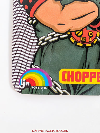 Vintage LJN Bionic Six Chopper 1986 Action Figure 3.75" MOC CARDED, 1980S - HTF