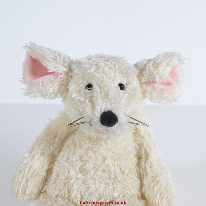 Jellycat I am Cream Mouse Tot Plush Beanie Toy 7" HTF RARE with Swing Tag