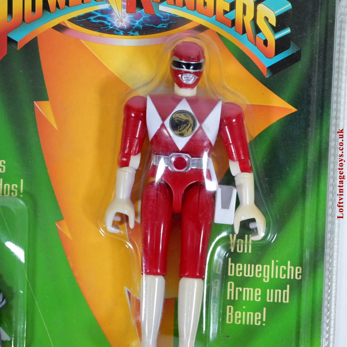 Bandai Vintage Power Rangers Red Ranger 1993 Action Figure - Sealed