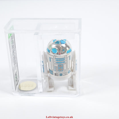 Vintage Kenner Star Wars R2 D2 with Sensorscope AFA U90, Not UKG RARE