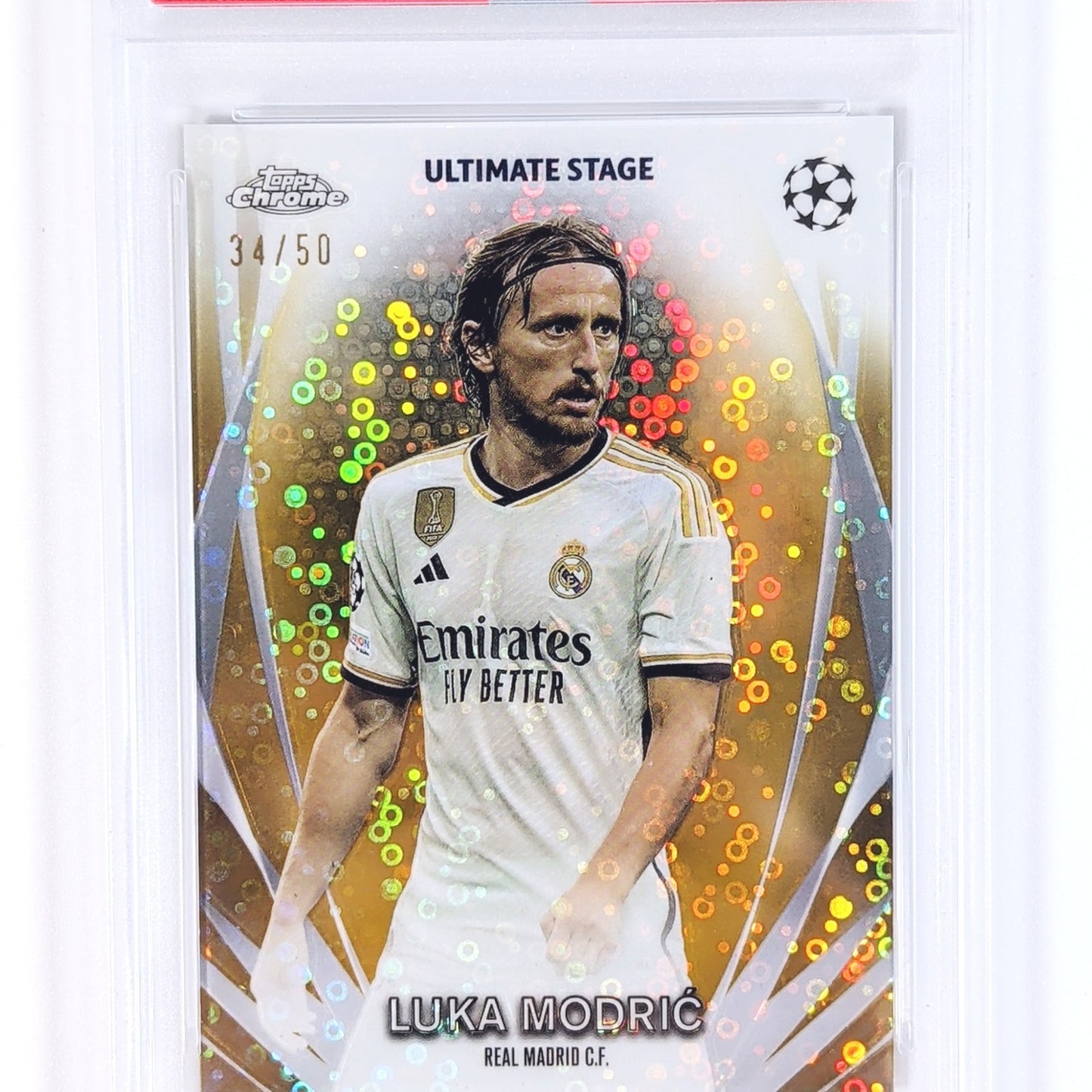 2023-24 Topps Uefa CC Ultimate Stage Gold Chrome #USC40 Luka Modric