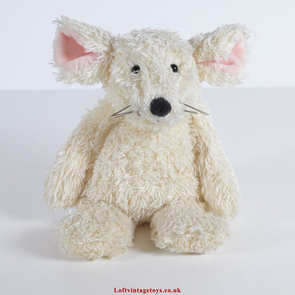Jellycat I am Cream Mouse Tot Plush Beanie Toy 7" HTF RARE with Swing Tag