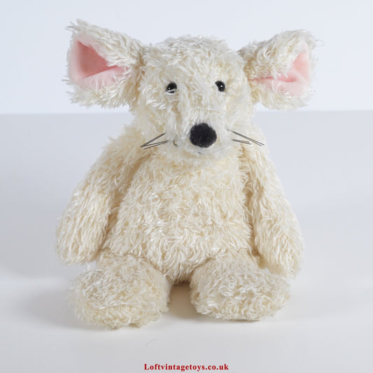 Jellycat I am Cream Mouse Tot Plush Beanie Toy 7" HTF RARE with Swing Tag
