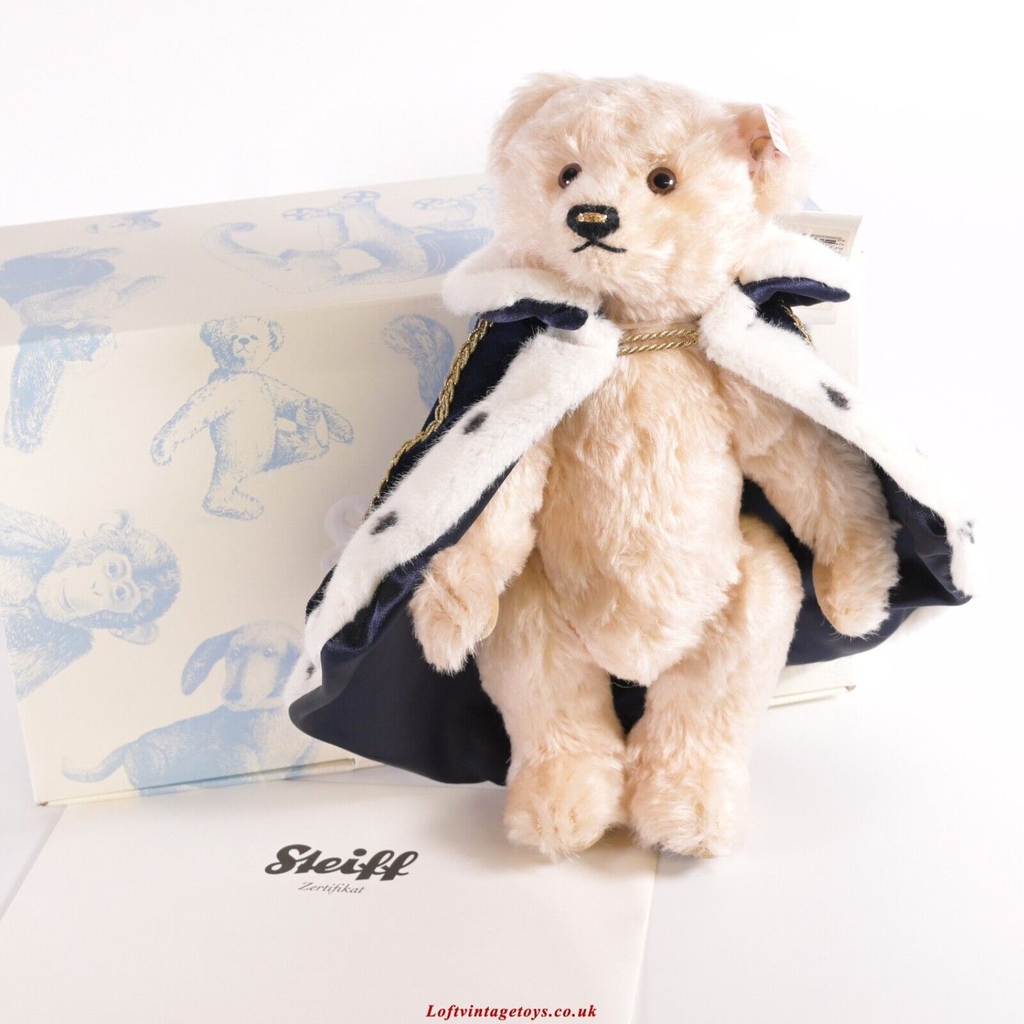 Steiff Diamond Coronation Teddy Bear - 664250 with Box