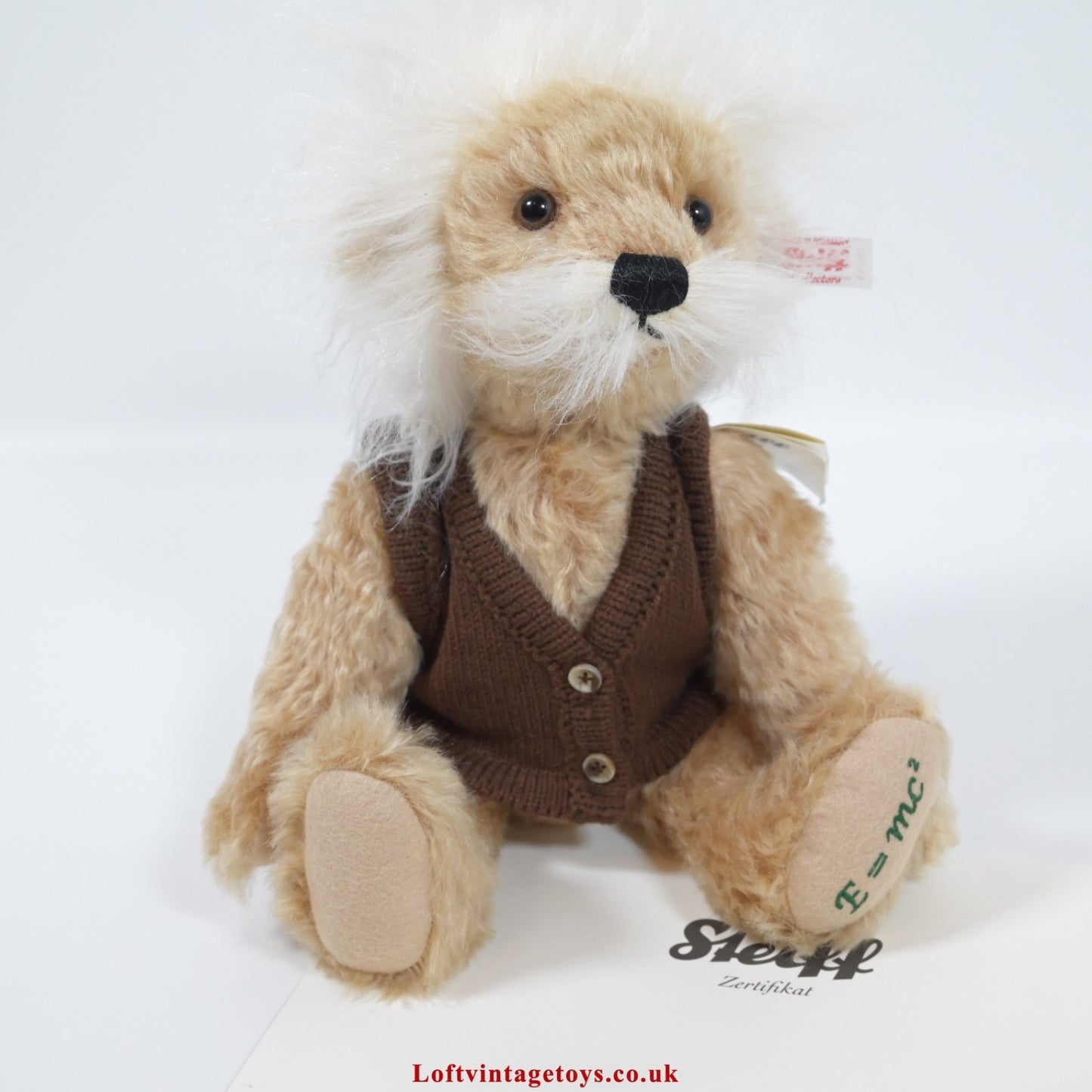 Steiff Einstein Teddy Bear - 690006, LE of 1905, Retired