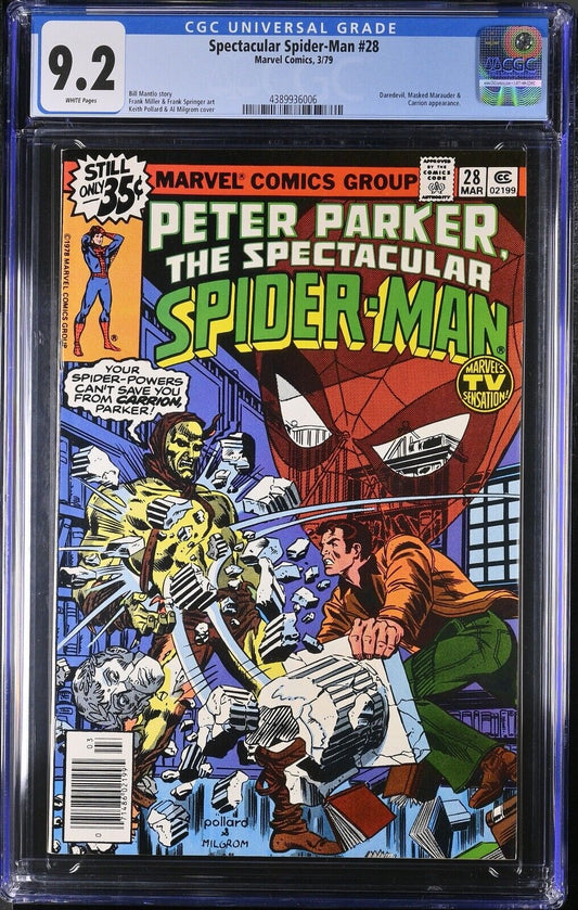 Spectacular Spider-Man #28 Marvel comics 1979 CGC 9.2