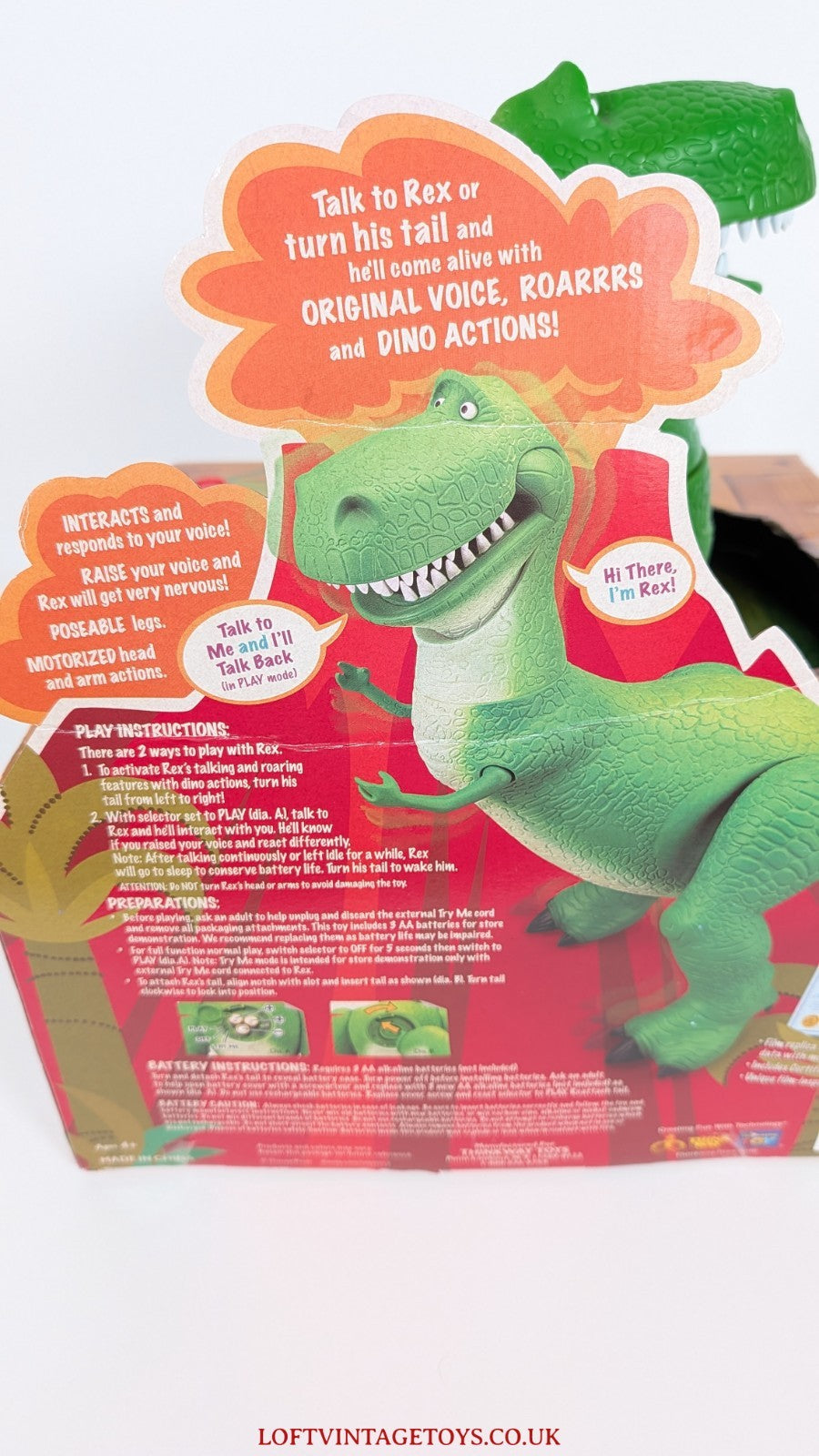Toy Story Collection Rex The Roarr'n Dinosaur - Sealed