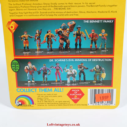 Vintage Bionic Six  Dr. Scarab Action Figure 1986 - New & Sealed