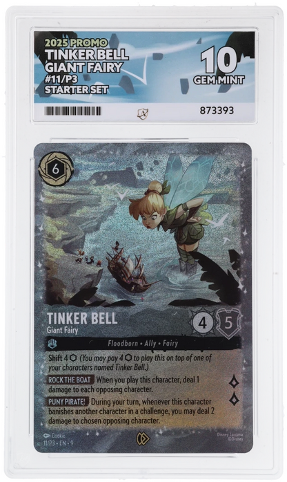 2025 DISNEY LORCANA EN P3-PROMO #11 TINKER BELL - GIANT FAIRY ACE 10