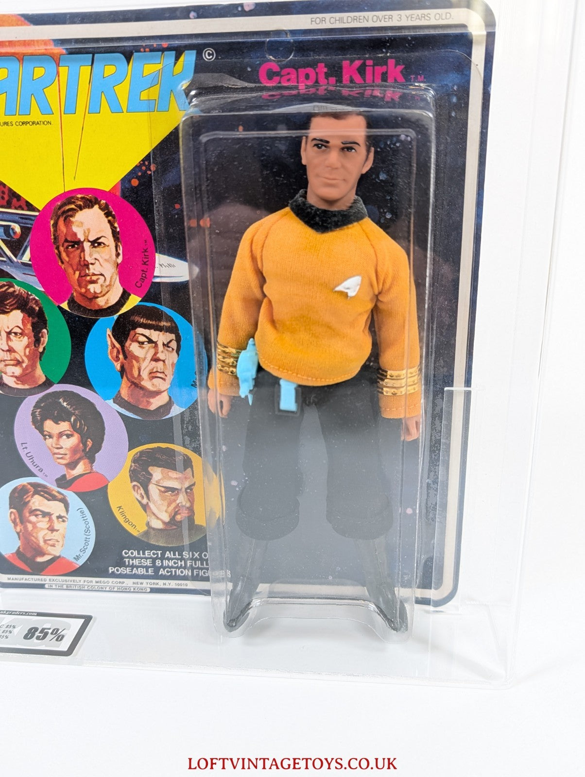 Vintage Mego Star Trek Captain Kirk Action Figure 1974 -  UKG 85%