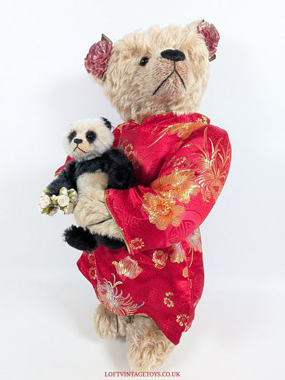 Whittle Le Woods "Mei Ying" Carrying a Panda Bear, Ltd Ed of 6