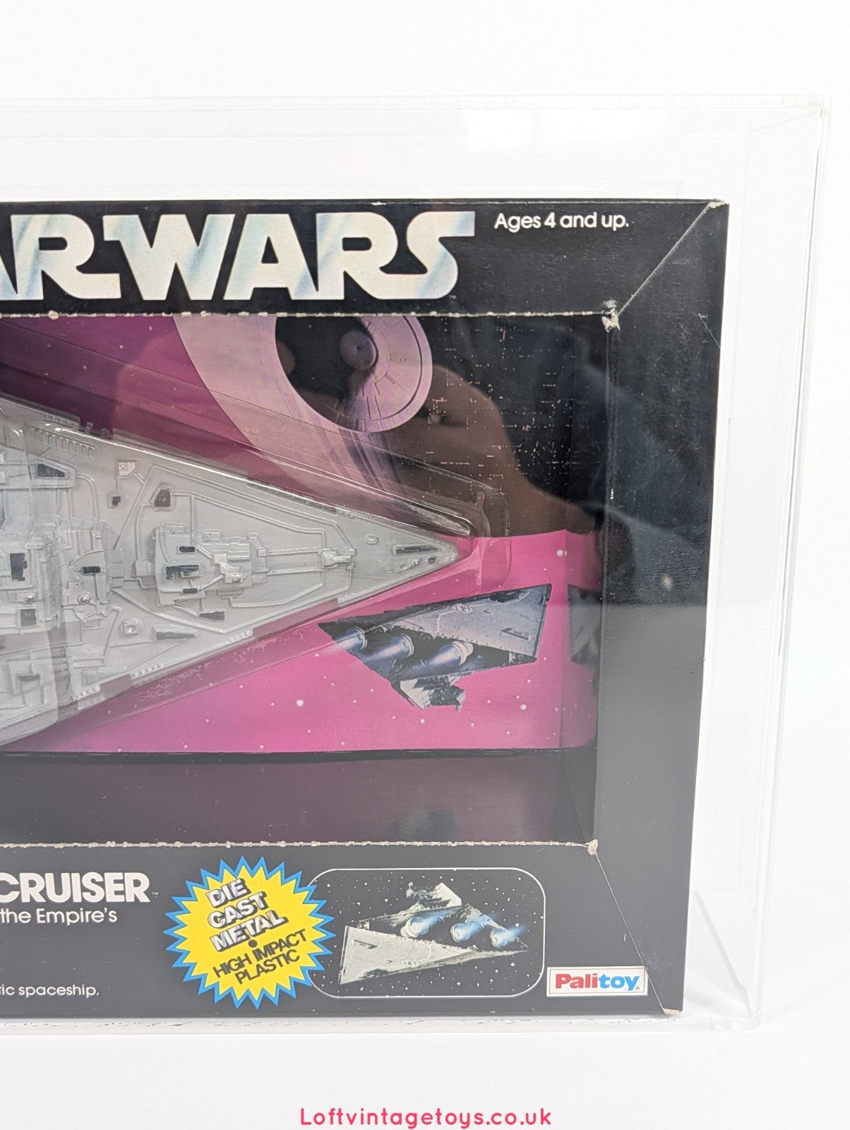 Palitoy Star Wars Croiseur Impérial Diecast série 1979, UKG 85 - Neuf sous Blister Scellé