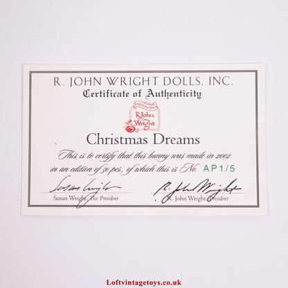 R. John Wright Christmas Dreams, Ltd Ed 1 of 5 Artist Proof - Very Rare