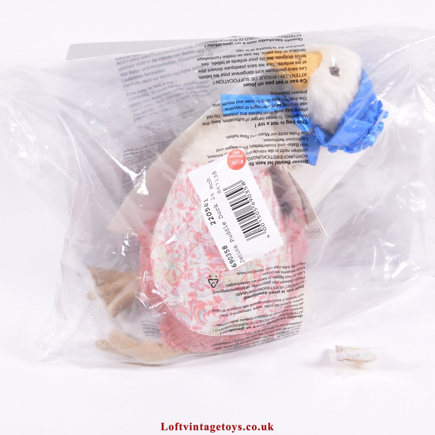 Steiff Jemima Puddle Duck from Beatrix Potter- 690358, New & Sealed