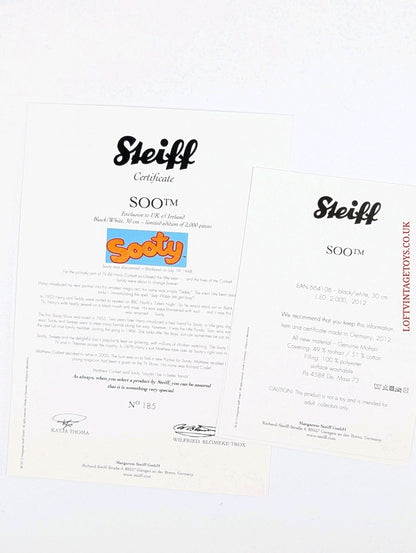 Steiff SOO from Sooty Show UK & Ireland EXCLUSIVE LE of 2,000 - 664106