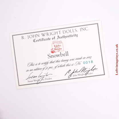 R. John Wright Snowbell, Ltd Ed of 50, Signed by Founders - Rare