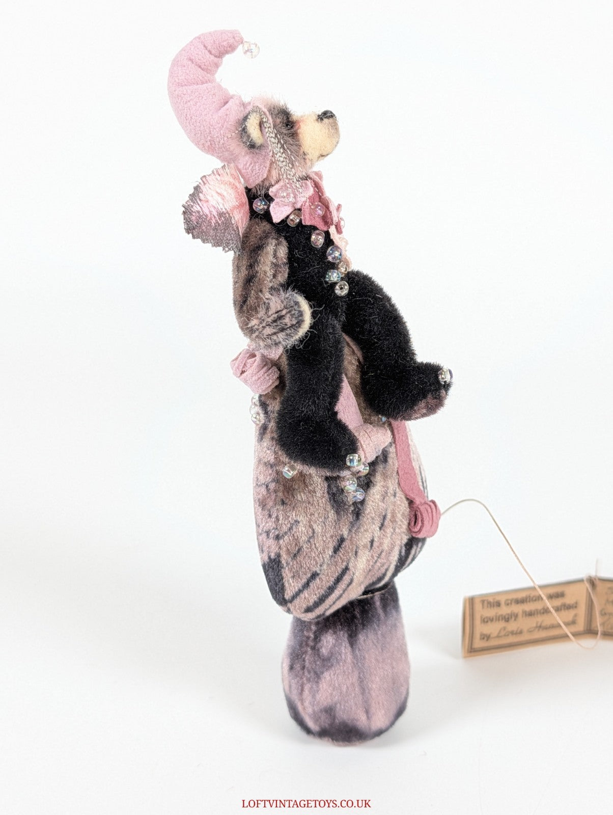 Loris Hancock Shaggy Ink Cap Mushroom Fairy, OOAK Ltd Ed 1/1