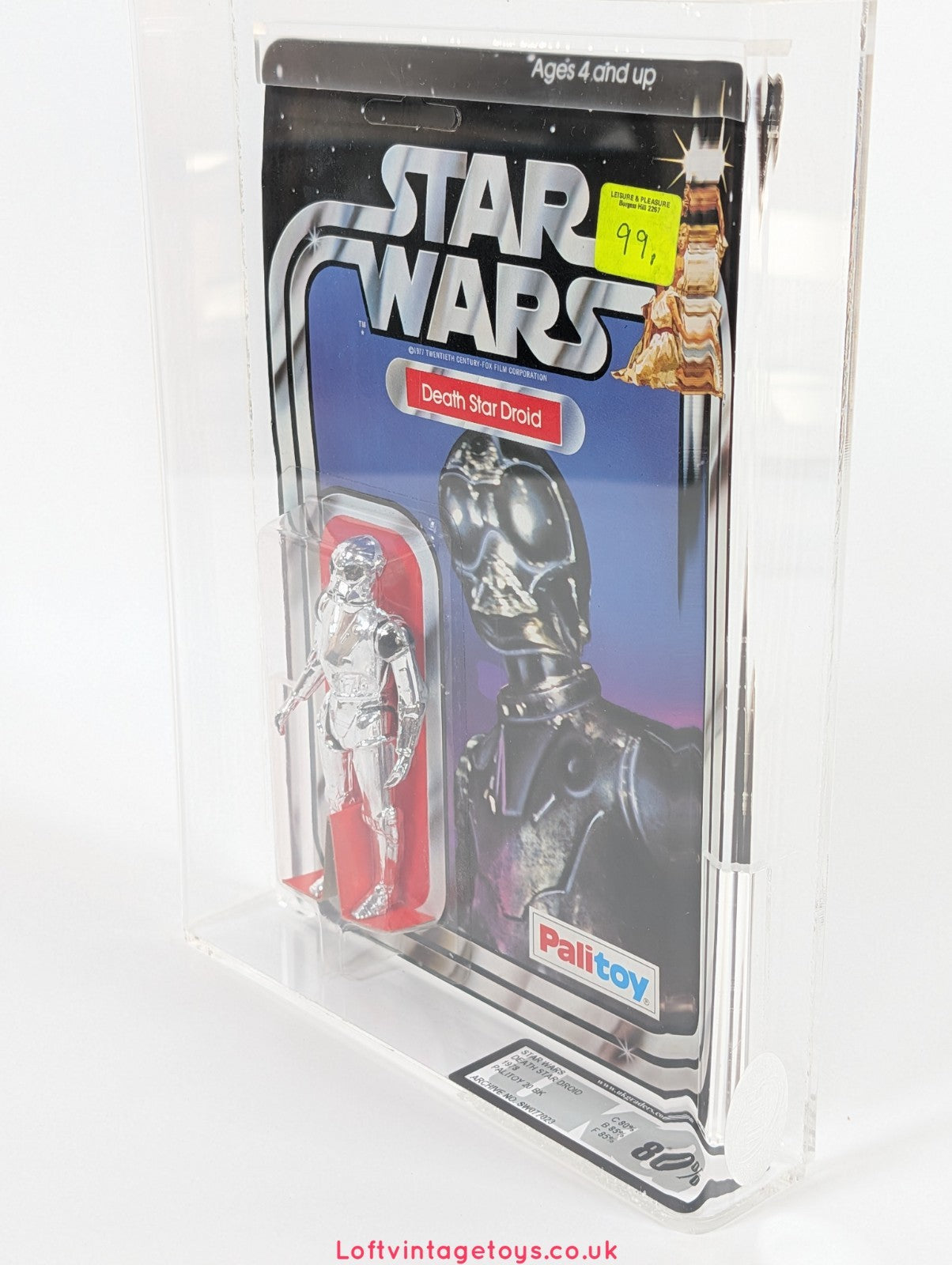 Vintage Star Wars Death Star Droid, Palitoy 20 BK - UKG 80