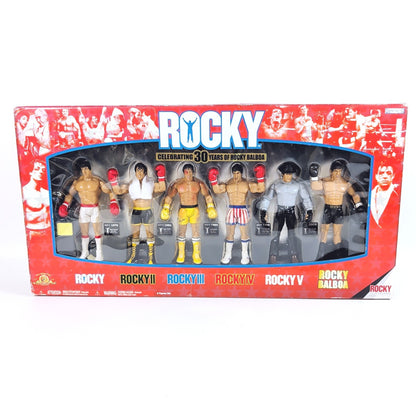 JAKKS ROCKY 30TH ANNIVERSARY SET - Celebrating 30 Years Of Rocky Balboa - SEALED