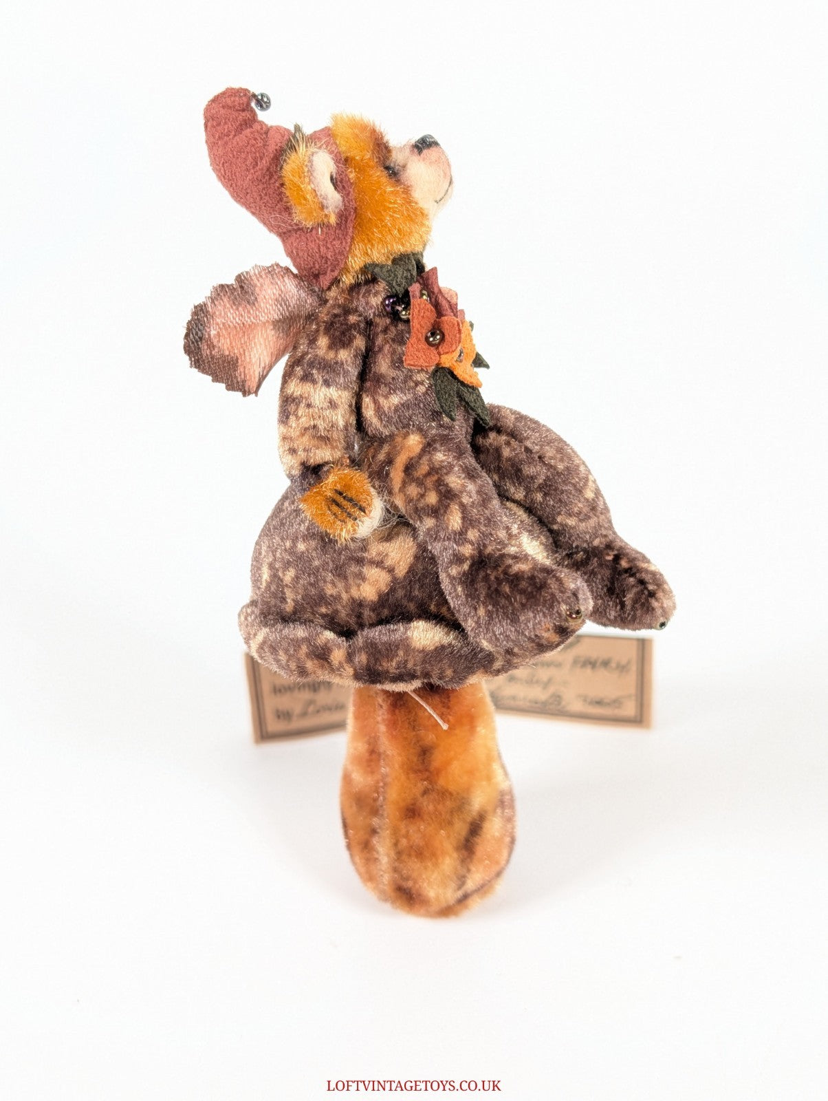 Loris Hancock Brick  Cap Mushroom Fairy, OOAK Ltd Ed 1/1