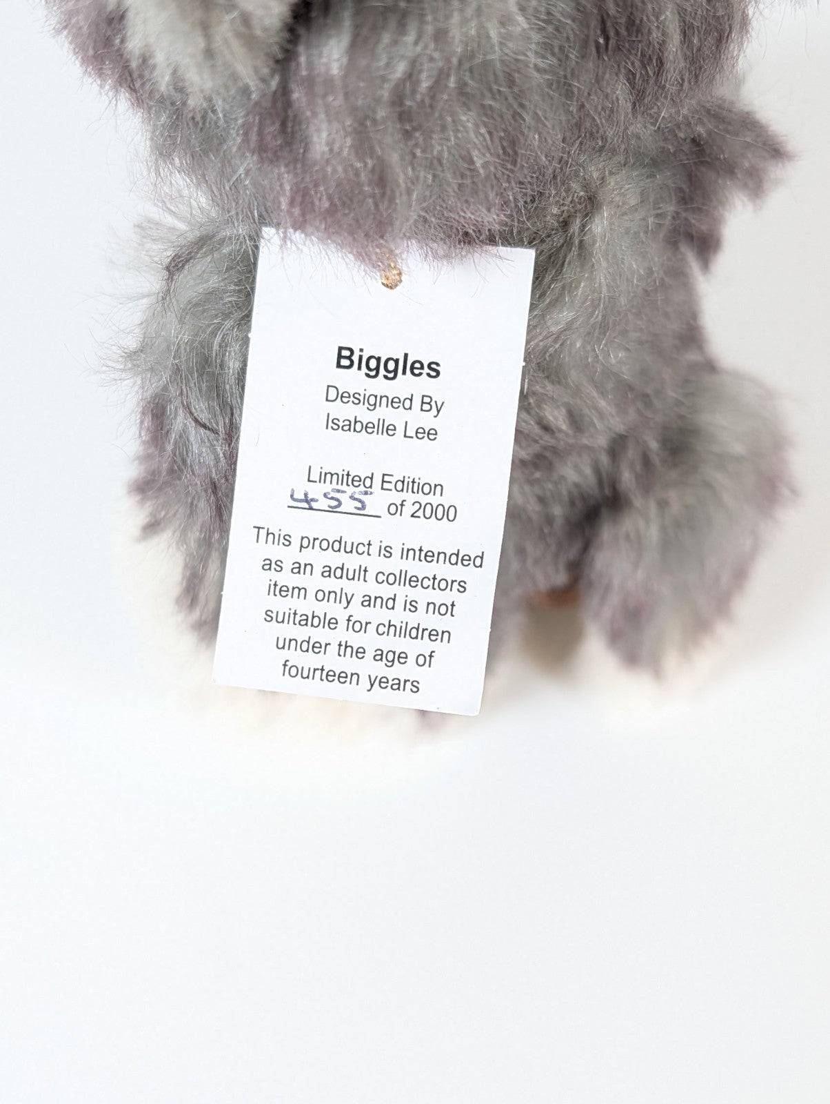 Charlie Bears Biggles Cat Minimo Collection with Tags & Bag