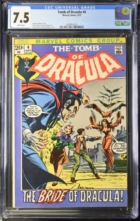 Tomb of Dracula #4 - Marvel Comics 1972 CGC 7.5