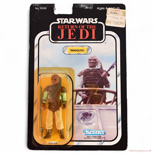 Vintage Kenner Star Wars Return Of The Jedi Weequay - 77 back