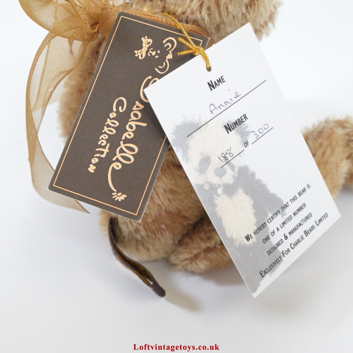 Charlie Bears Isabelle Collection Annie Teddy Bear - SJ4375B, Ltd Ed of 300