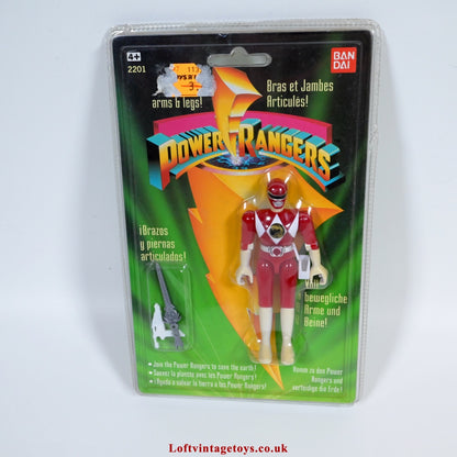 Bandai Vintage Power Rangers Red Ranger 1993 Action Figure - Sealed