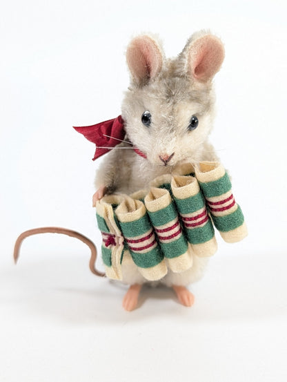 R. John Wright Christmas Mouse "Merry" - Artist Proof 3 of 5