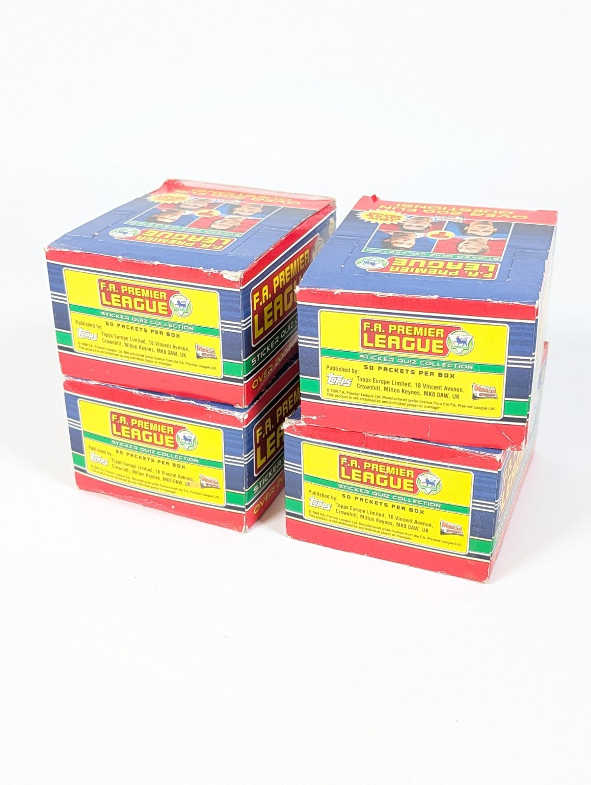 Topps FA Premier League Stickers 2005 Booster Box of 50 Packs * 4 BOXES