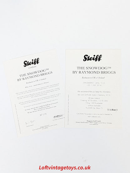 Steiff The Snowdog by Raymond Briggs, LE of 1500 - 664083