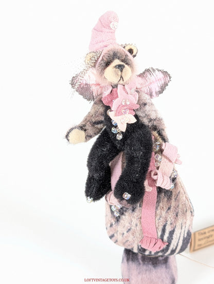 Loris Hancock Shaggy Ink Cap Mushroom Fairy, OOAK Ltd Ed 1/1