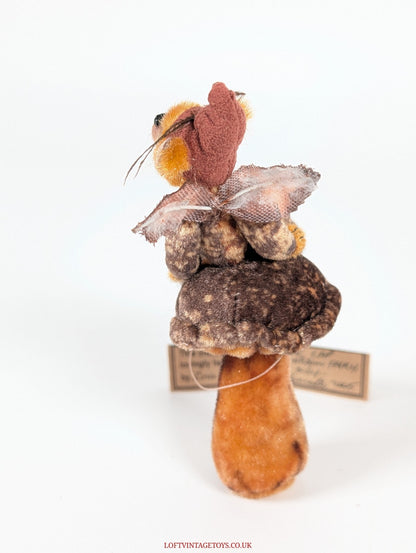 Loris Hancock Brick  Cap Mushroom Fairy, OOAK Ltd Ed 1/1