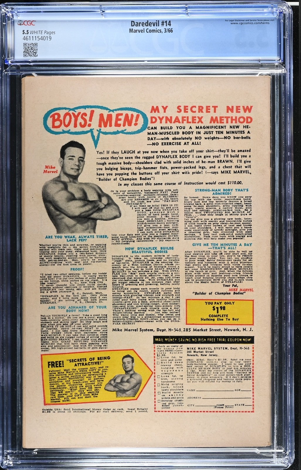 Daredevil #14 CGC 5.5 - Marvel Comics 1966