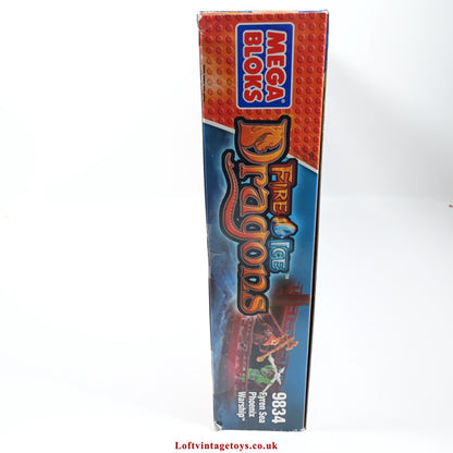 Mega Bloks Fire & Ice Dragons 9834 - Fyren Sea Phoenix Warship, New & Sealed