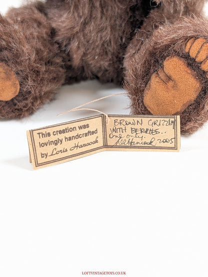 Loris Hancock Brown Grizzly With Berries - OOAK Ltd Ed 1/1
