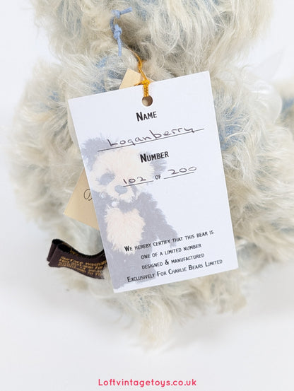 Charlie Bears Isabelle Collection Loganberry Teddy Bear, SJ 4785B, Ltd 200