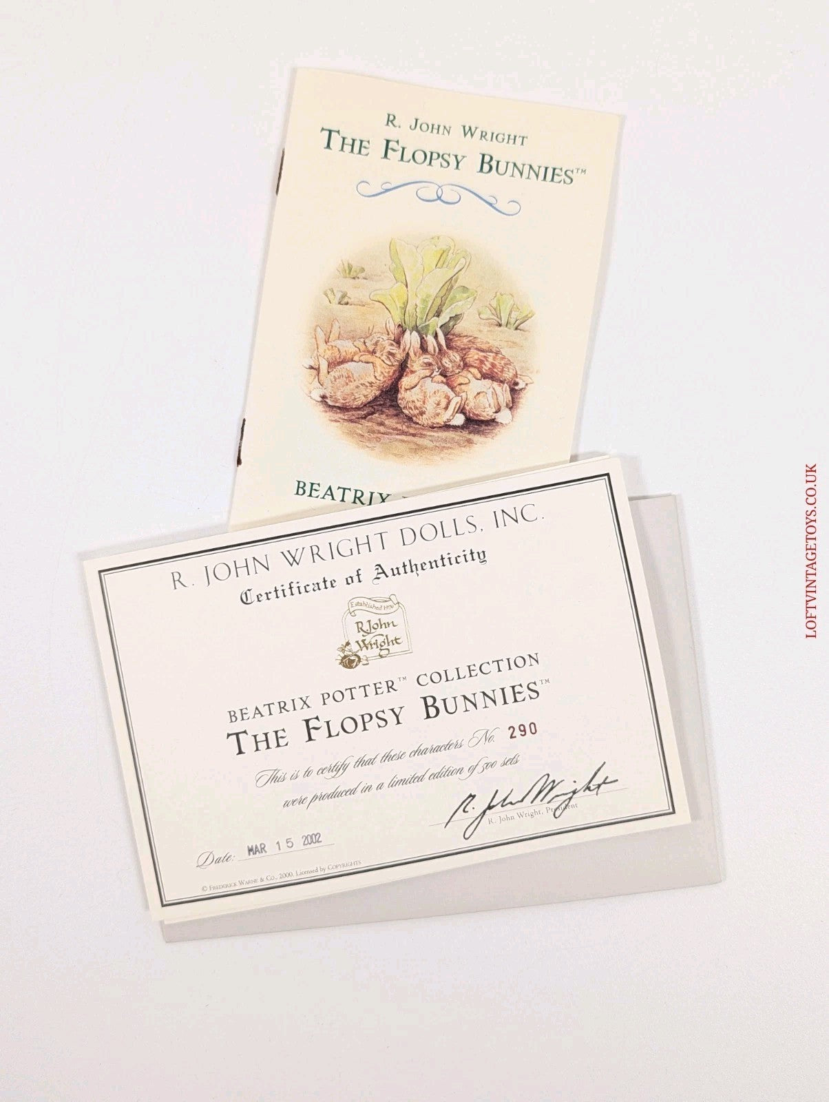 R John Wright Flopsy Bunnies, Ltd Ed of 500
