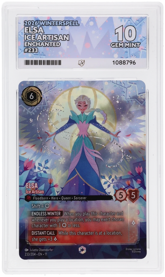 Disney Lorcana Winterspell Elsa Ice Artisan Enchanted 233 - 10 GEM MINT