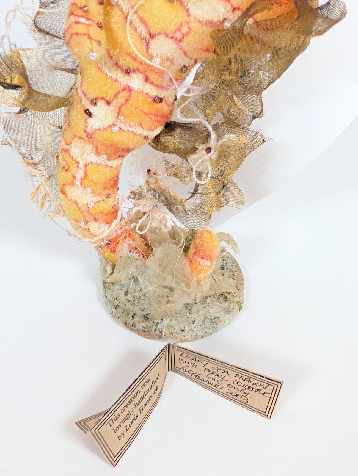 Loris Hancock "Leafy Seadragon With Pearl Collector", OOAK Ltd Ed 1/1