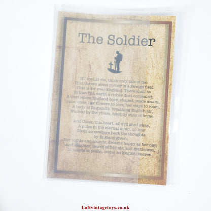 Merrythought Soldier Teddy Bear The Fallen, Ltd Edition of 1918